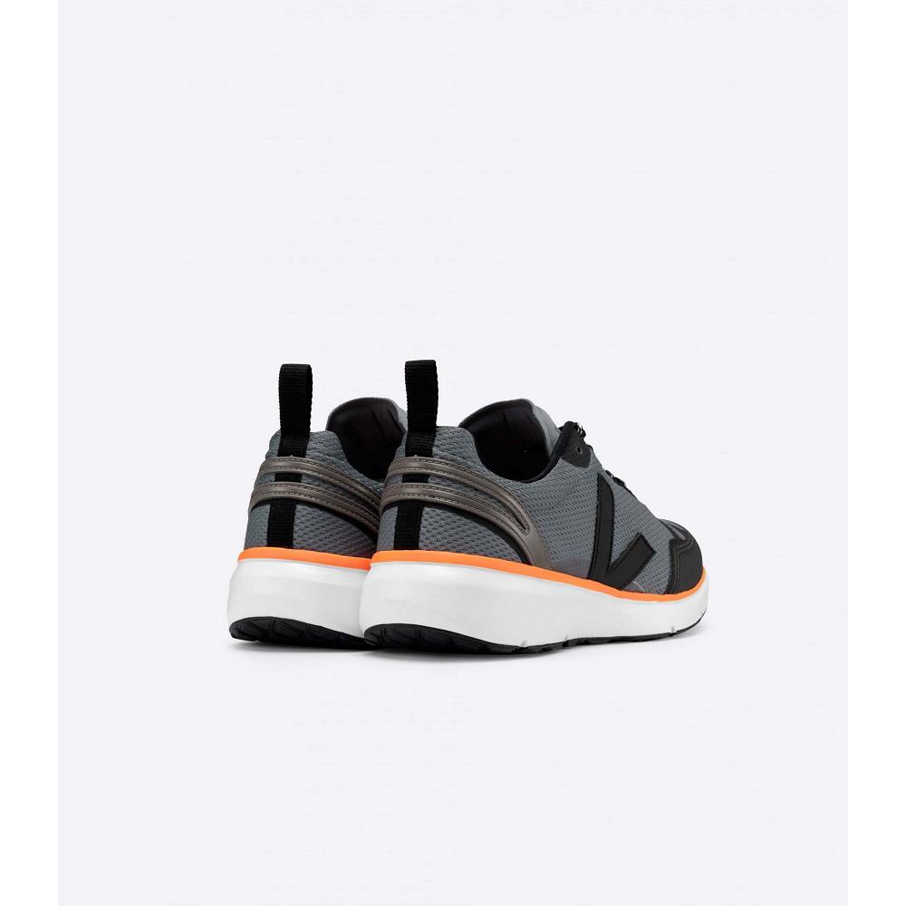 Veja CONDOR 2 ALVEOMESH Schoenen Dames Black/Orange | NL 490JPQ